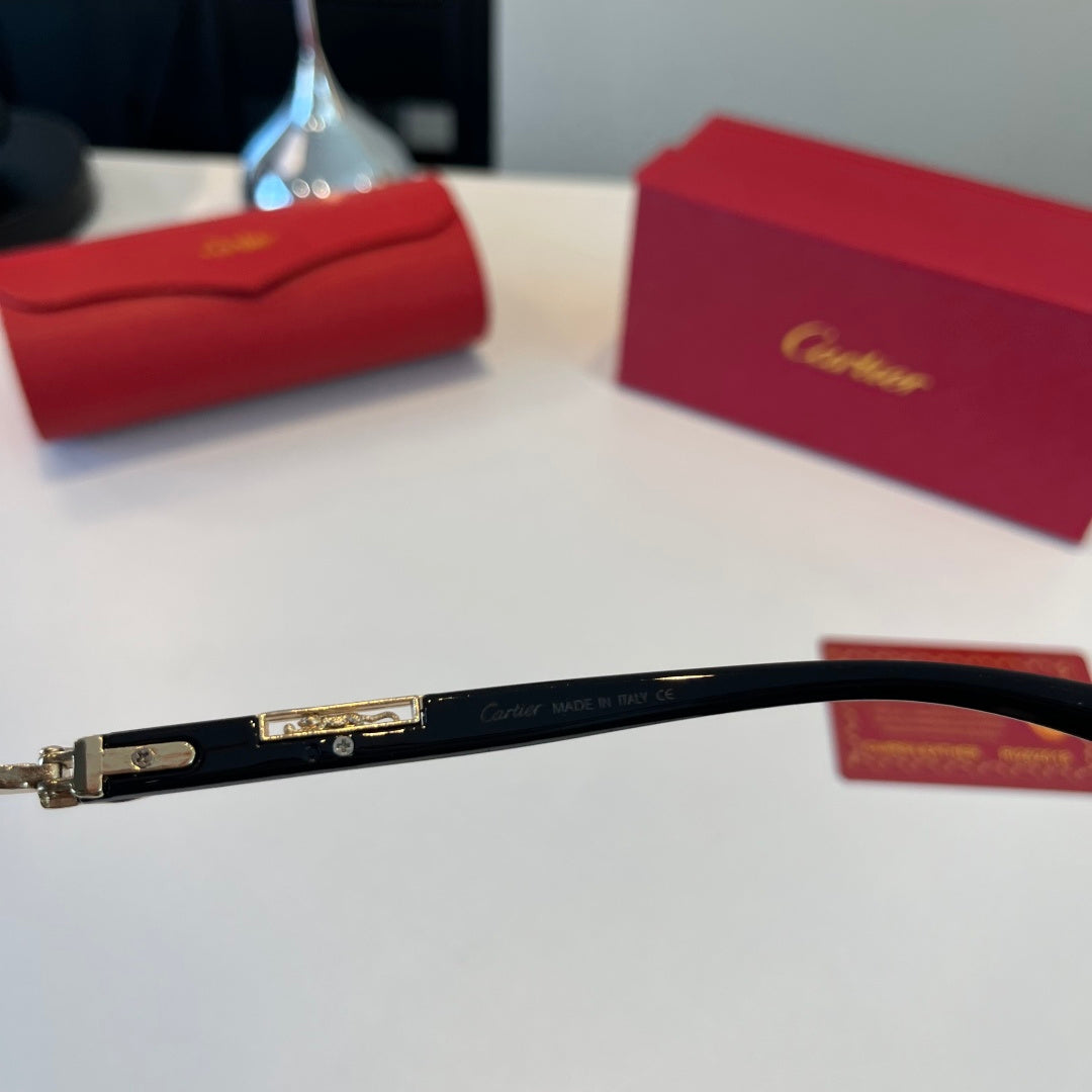 Cartier Lightweight Metal Rimless Silver Lens Sunglasses for Men & Wo - 432397 - detail image 9