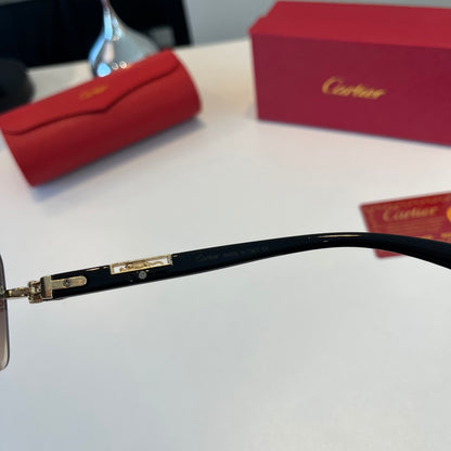 Cartier Lightweight Metal Rimless Red Lens Sunglasses for Men & Women - 432398 - detail image 8