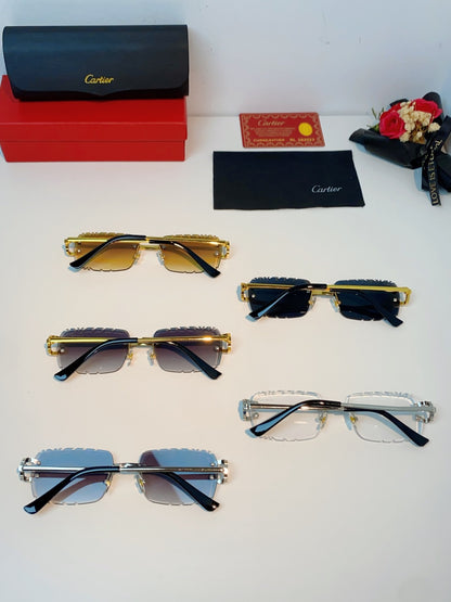 Cartier Fashion Gray Lens Sunglasses for Men & Women - 465909 - detail image 11
