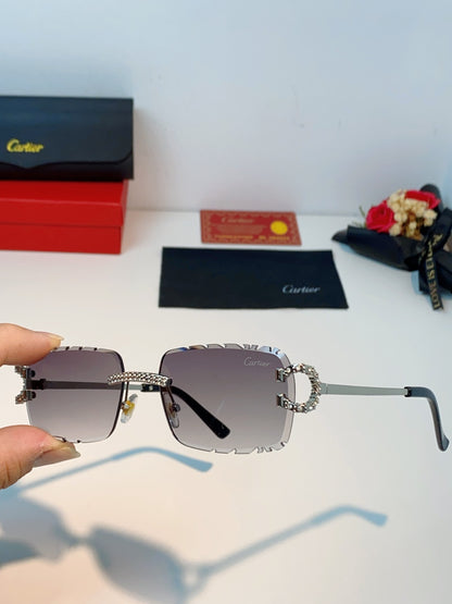 Cartier Fashion Gray Lens Sunglasses for Men & Women - 415949 - detail image 6