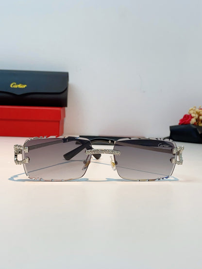 Cartier Fashion Gray Lens Sunglasses for Men & Women - 415949 - detail image 2