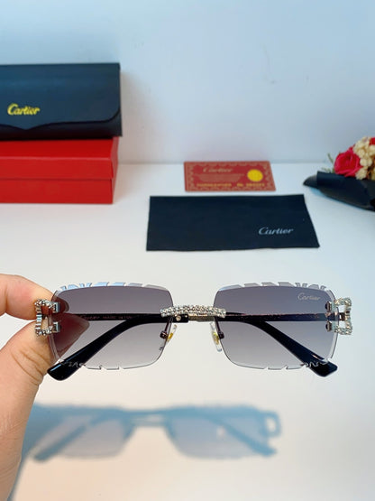 Cartier Fashion Gray Lens Sunglasses for Men & Women - 465910 - detail image 4