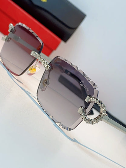 Cartier Fashion Gray Lens Sunglasses for Men & Women - 415949 - detail image 7