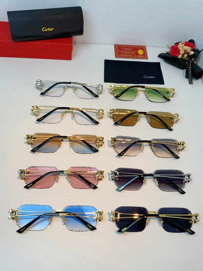 Cartier Square Silver Lens Sunglasses for Men & Women - 465749 - detail image 10
