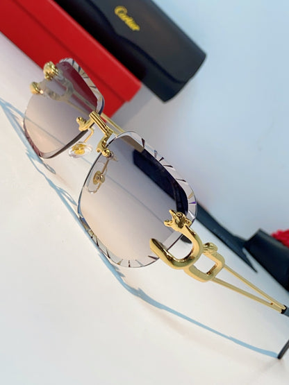 Cartier Square Brown Lens Sunglasses for Men & Women - 465756 - detail image 7