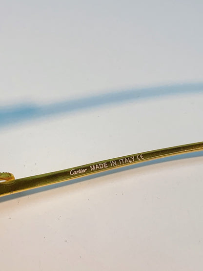 Cartier Blue-Light Square Brown Lens Sunglasses for Men & Women - detail image 8