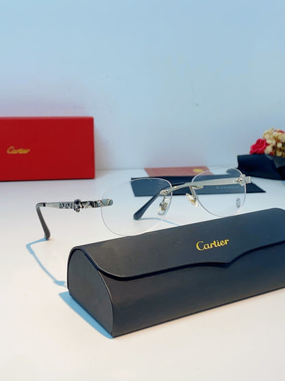 Cartier Lightweight Rimless Silver Lens Sunglasses for Men & Women - detail image 10