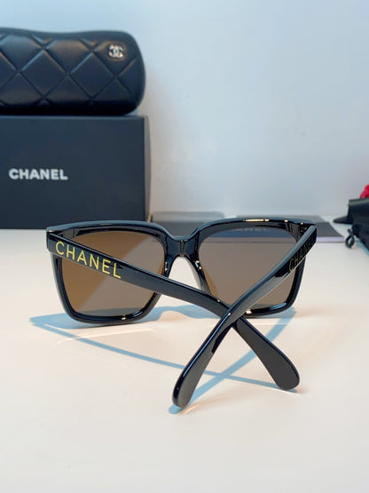 Chanel Polarized Oversized Blue Lens Sunglasses for Men & Women - detail image 3