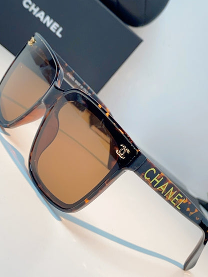 Chanel Polarized Oversized Brown Lens Sunglasses for Men & Women - detail image 7