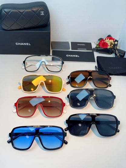 Chanel CH9158 Oversized Brown Lens Sunglasses for Men & Women - 493534 - detail image 12