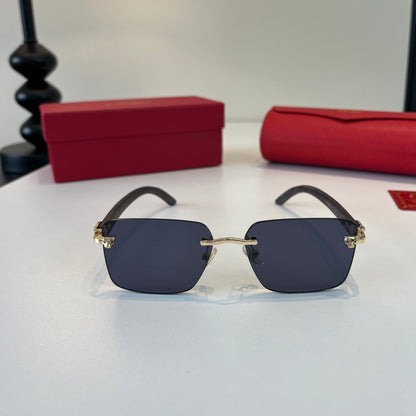 Cartier Lightweight Metal Rimless Silver Lens Sunglasses for Men & Wo - 493705 - detail image 2