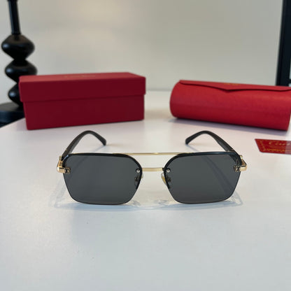 Cartier Lightweight Metal Rimless Silver Lens Sunglasses for Men & Wo - 493709 - detail image 2