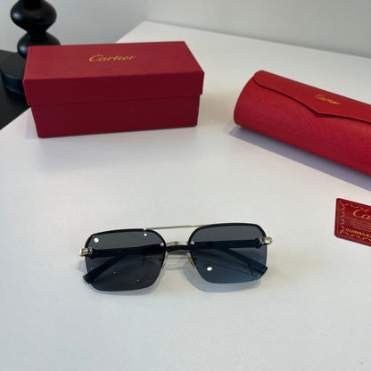 Cartier Lightweight Metal Rimless Silver Lens Sunglasses for Men & Wo - 493709 - detail image 8