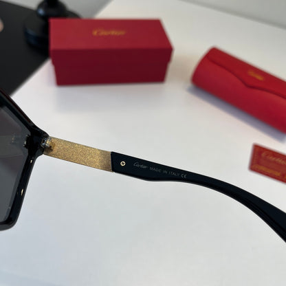 Cartier Lightweight Metal Rimless Black Lens Sunglasses for Men & Wom - 415997 - detail image 10