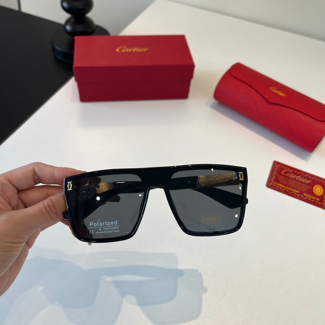 Cartier Lightweight Metal Rimless Black Lens Sunglasses for Men & Wom - 493711 - detail image 5