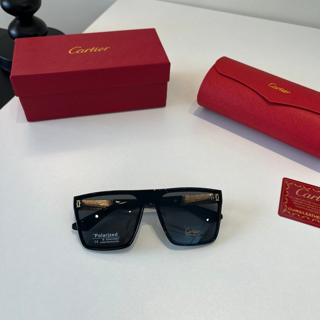 Cartier Lightweight Metal Rimless Black Lens Sunglasses for Men & Wom - 415997 - detail image 4