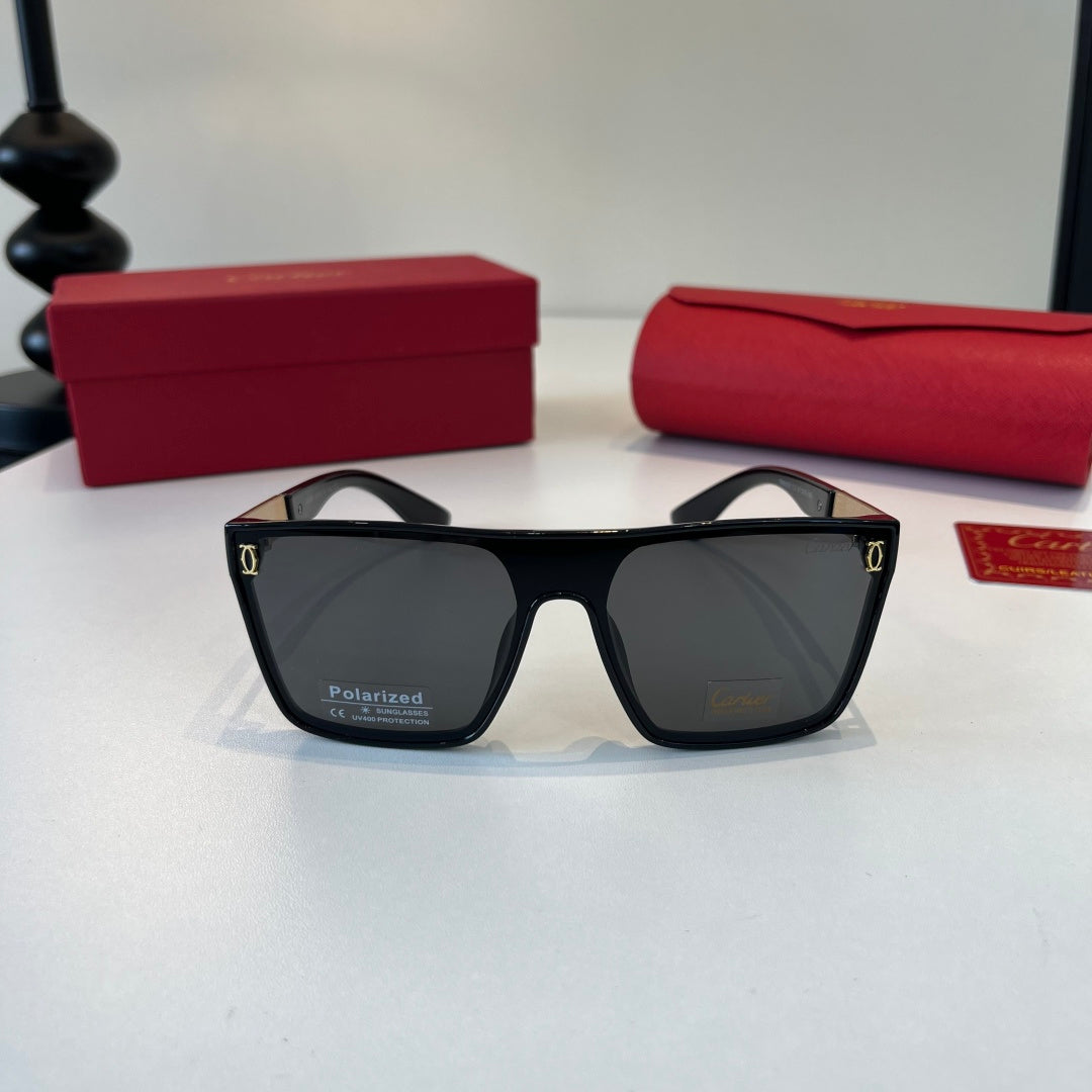 Cartier Lightweight Metal Rimless Black Lens Sunglasses for Men & Wom - 493711 - detail image 2
