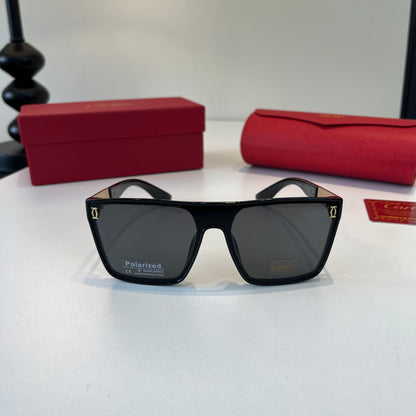 Cartier Lightweight Metal Rimless Black Lens Sunglasses for Men & Wom - 372238 - detail image 2