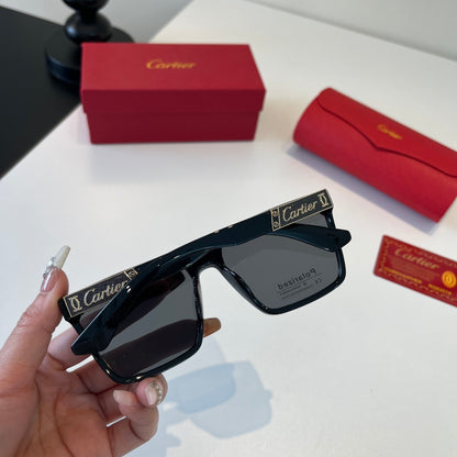 Cartier Lightweight Metal Rimless Black Lens Sunglasses for Men & Wom - 372238 - detail image 8