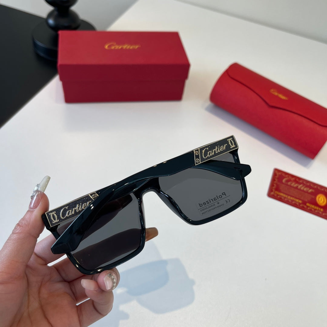 Cartier Lightweight Metal Rimless Black Lens Sunglasses for Men & Wom - 415997 - detail image 8