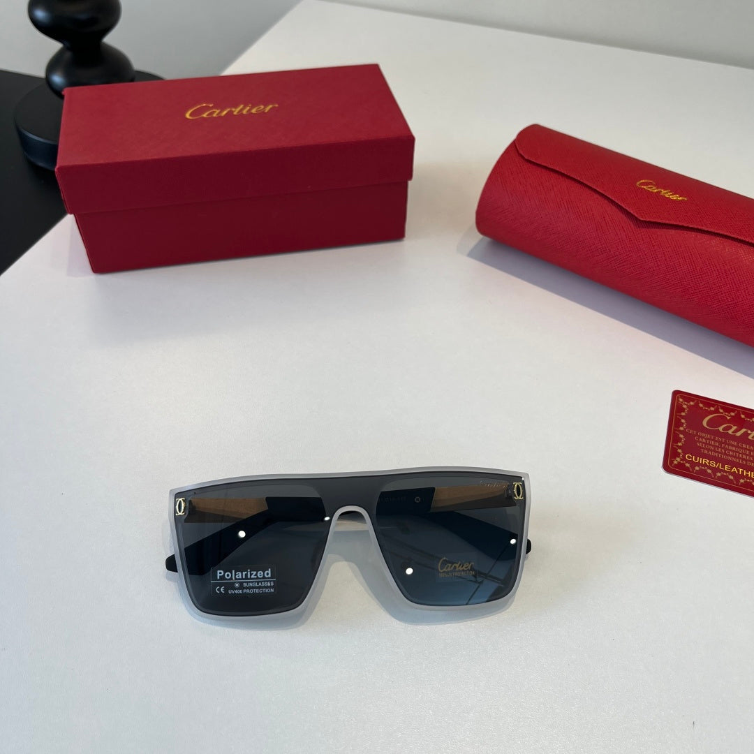 Cartier Lightweight Metal Rimless Silver Lens Sunglasses for Men & Wo - 415998 - detail image 5