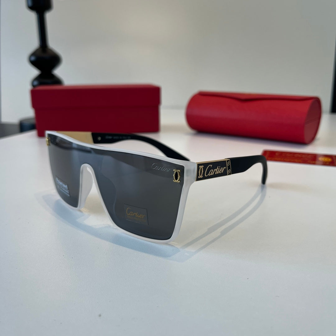 Cartier Lightweight Metal Rimless Silver Lens Sunglasses for Men & Wo - 372239 - detail image 3