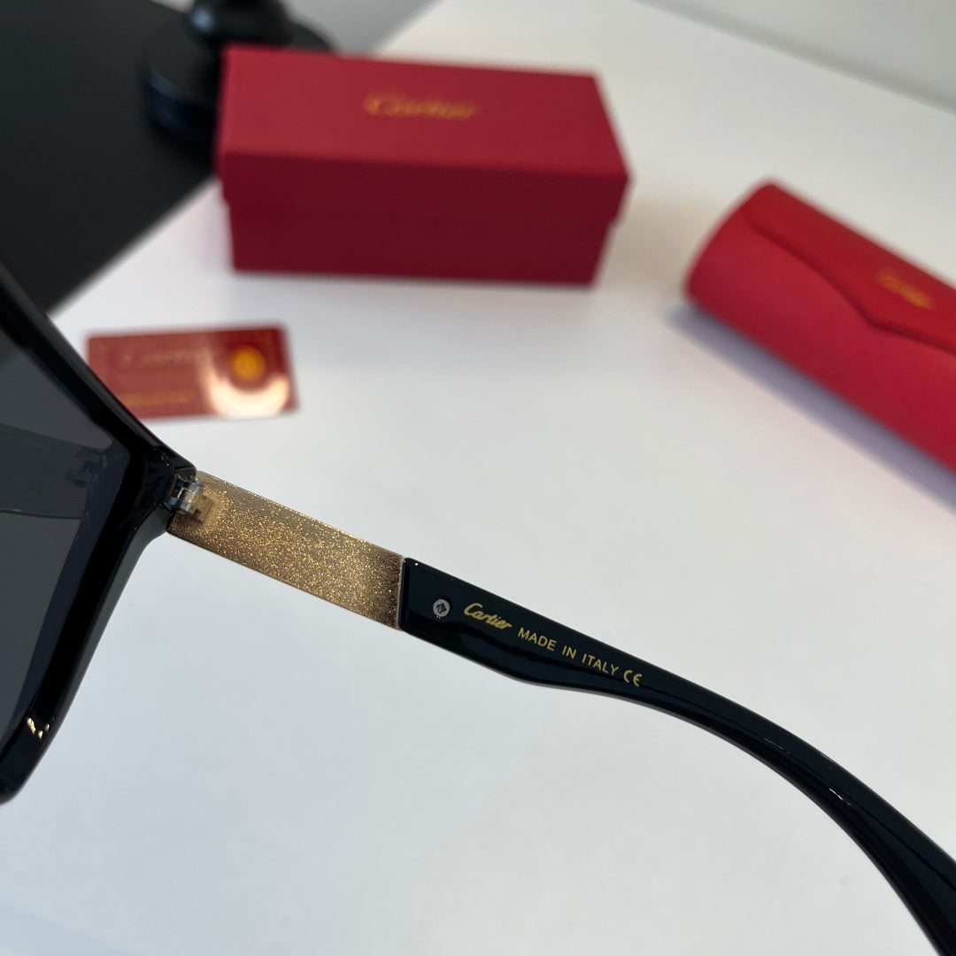 Cartier Lightweight Metal Rimless Black Lens Sunglasses for Men & Wom - 415999 - detail image 9