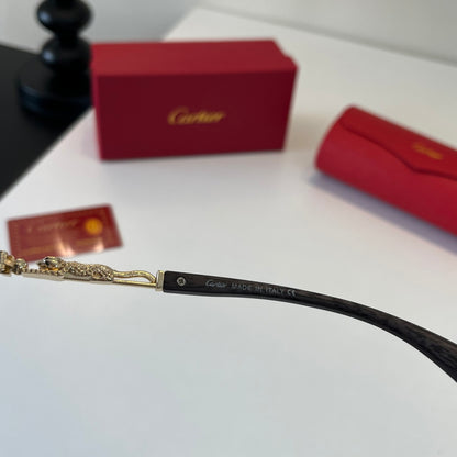 Cartier Lightweight Metal Rimless Silver Lens Sunglasses for Men & Wo - 132534 - detail image 10