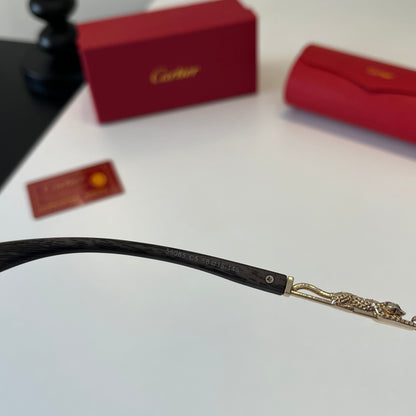 Cartier Lightweight Metal Rimless Silver Lens Sunglasses for Men & Wo - 372225 - detail image 8