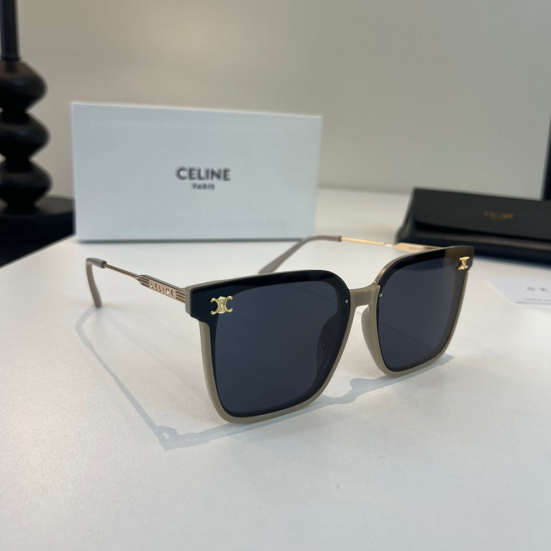 Celine Fashion Black Lens Sunglasses for Men & Women - 372003