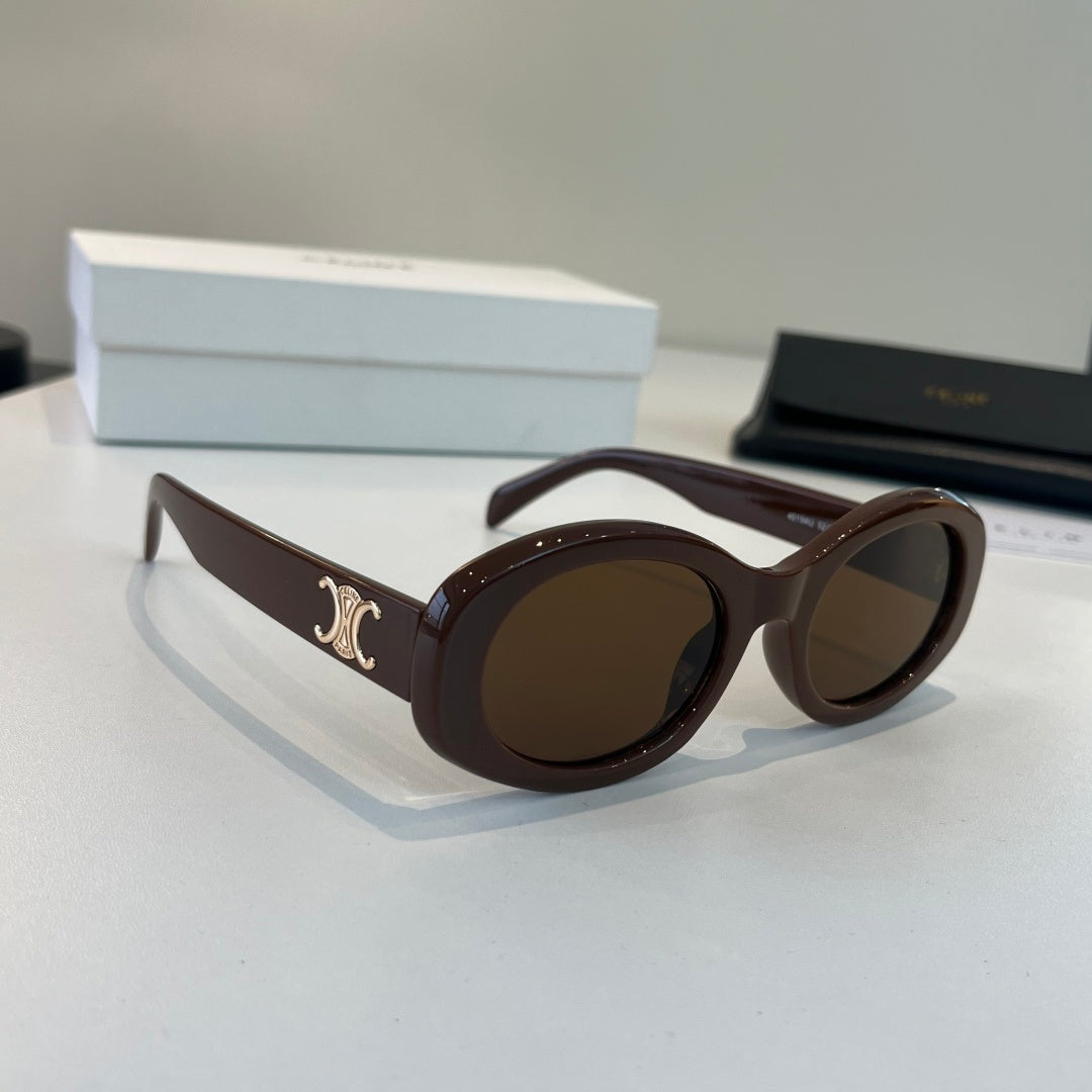 Celine Fashion Black Lens Sunglasses for Men & Women - 432009