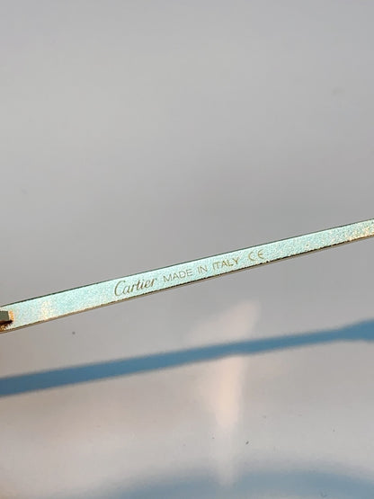 Cartier Lightweight Rimless Gold Lens Sunglasses for Men & Women - 158508 - detail image 8