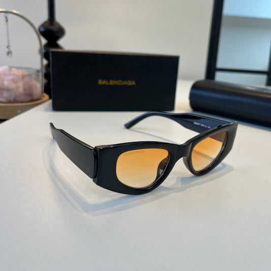 Balenciaga Rectangular Brown Lens Sunglasses for Men & Women - 449652