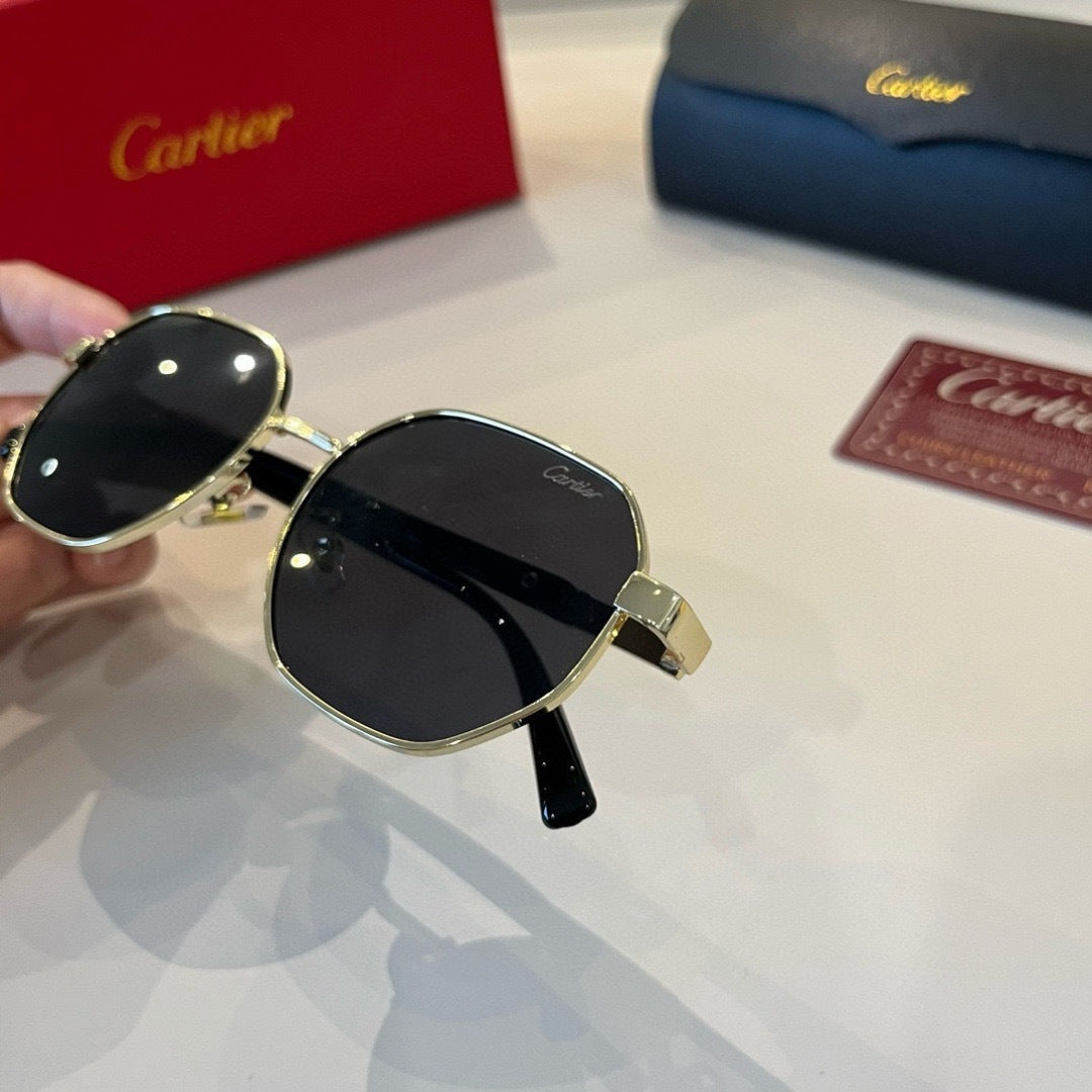 Cartier Lightweight Metal Rimless Silver Lens Sunglasses for Men & Wo - 487293 - detail image 7