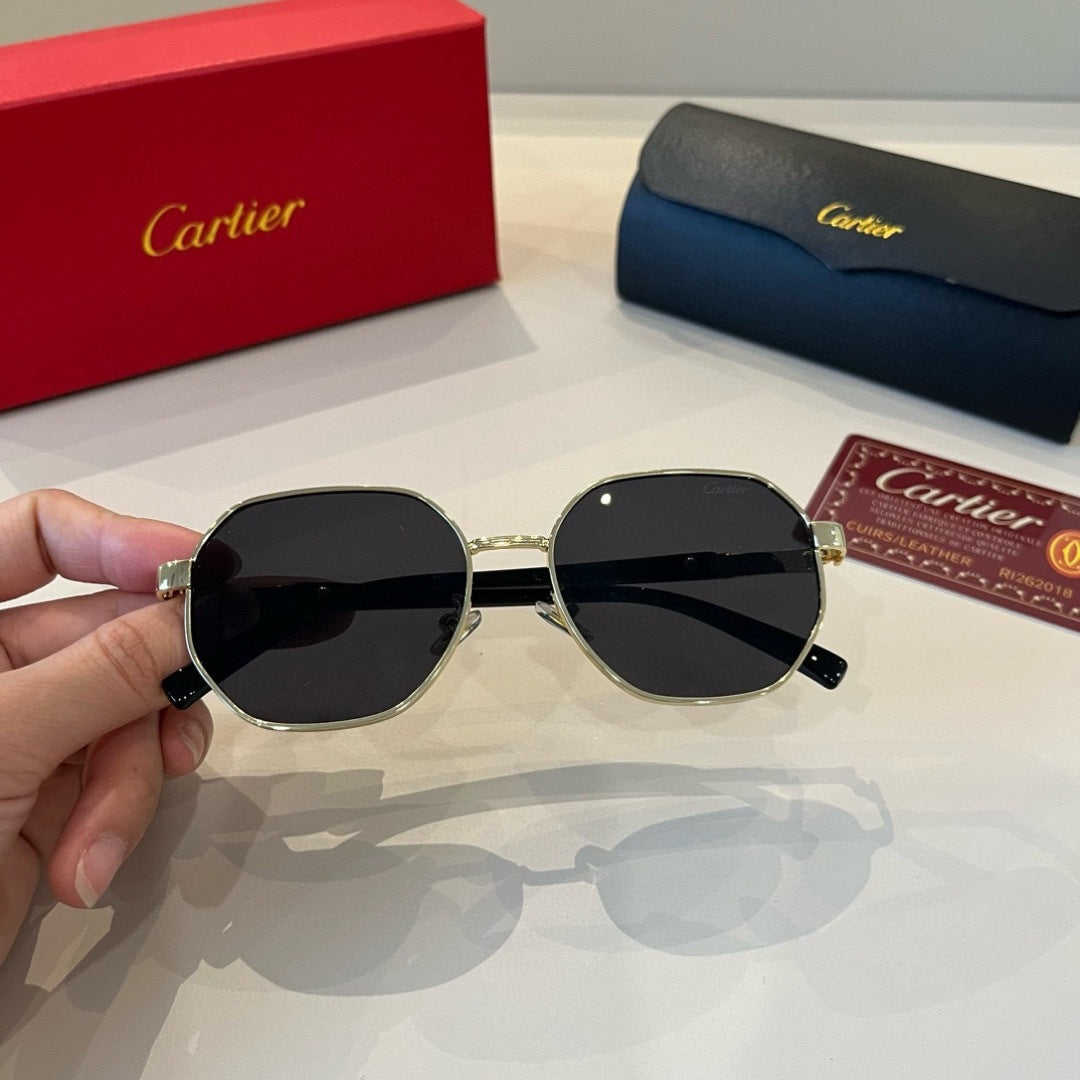 Cartier Lightweight Metal Rimless Silver Lens Sunglasses for Men & Wo - 487293 - detail image 8