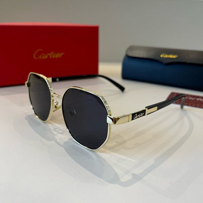 Cartier Lightweight Metal Rimless Silver Lens Sunglasses for Men & Wo - 358560 - detail image 3
