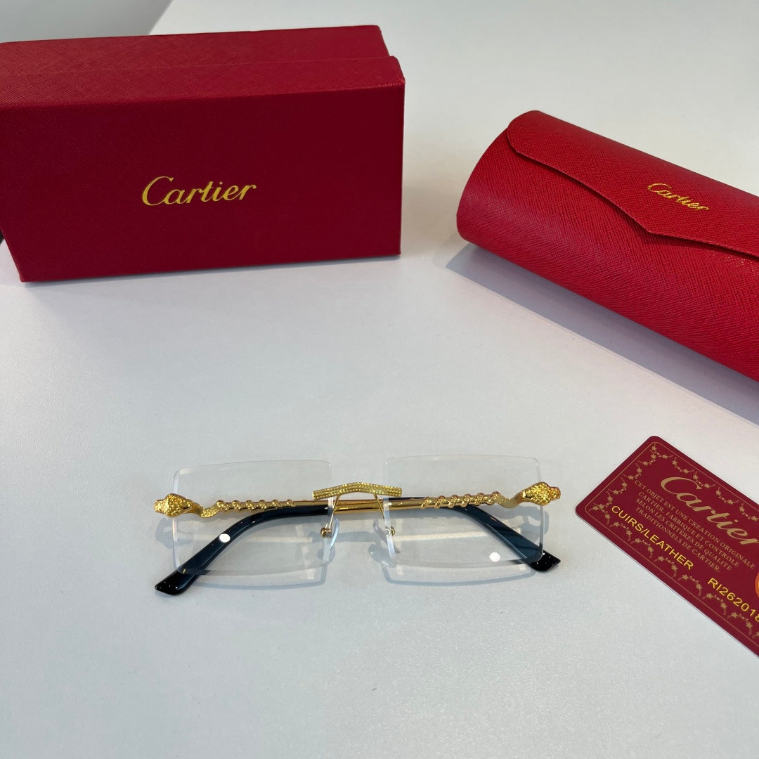 Cartier Lightweight Metal Rimless Silver Lens Sunglasses for Men & Wo - 399050 - detail image 4