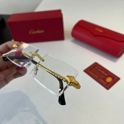 Cartier Lightweight Metal Rimless Silver Lens Sunglasses for Men & Wo - 449498 - detail image 6