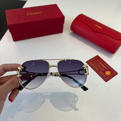Cartier Lightweight Metal Rimless Blue Lens Sunglasses for Men & Wome - 399051 - detail image 5