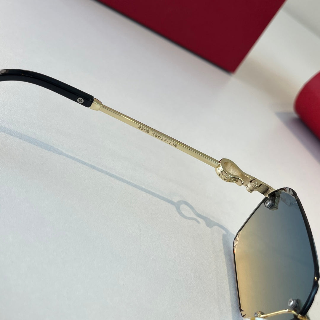 Cartier Lightweight Metal Rimless Silver Lens Sunglasses for Men & Wo - 399054 - detail image 10