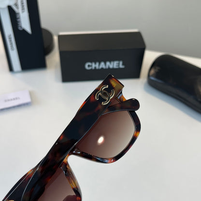 Chanel Oversized Black Lens Sunglasses for Women - 493472 - detail image 8