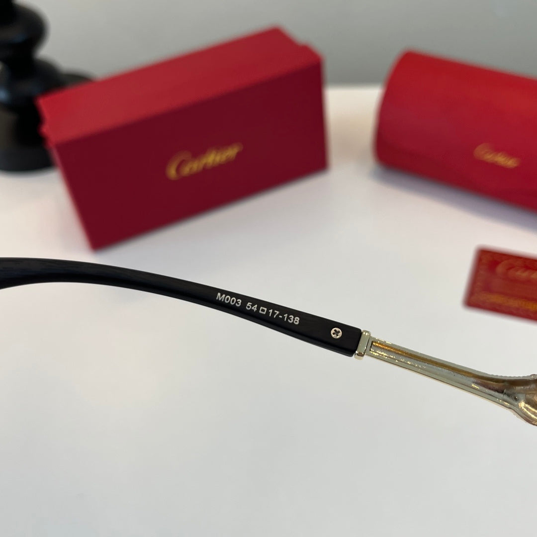 Cartier Lightweight Metal Rimless Silver Lens Sunglasses for Men & Wo - 449539 - detail image 8