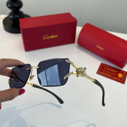 Cartier Lightweight Metal Rimless Red Lens Sunglasses for Men & Women - 358547 - detail image 4
