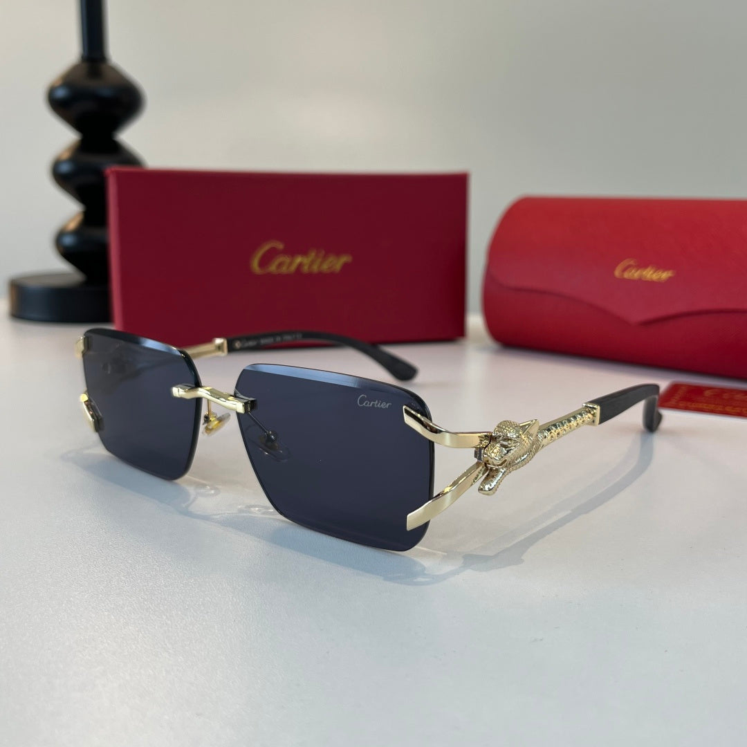 Cartier Lightweight Metal Rimless Red Lens Sunglasses for Men & Women - 358547 - detail image 3