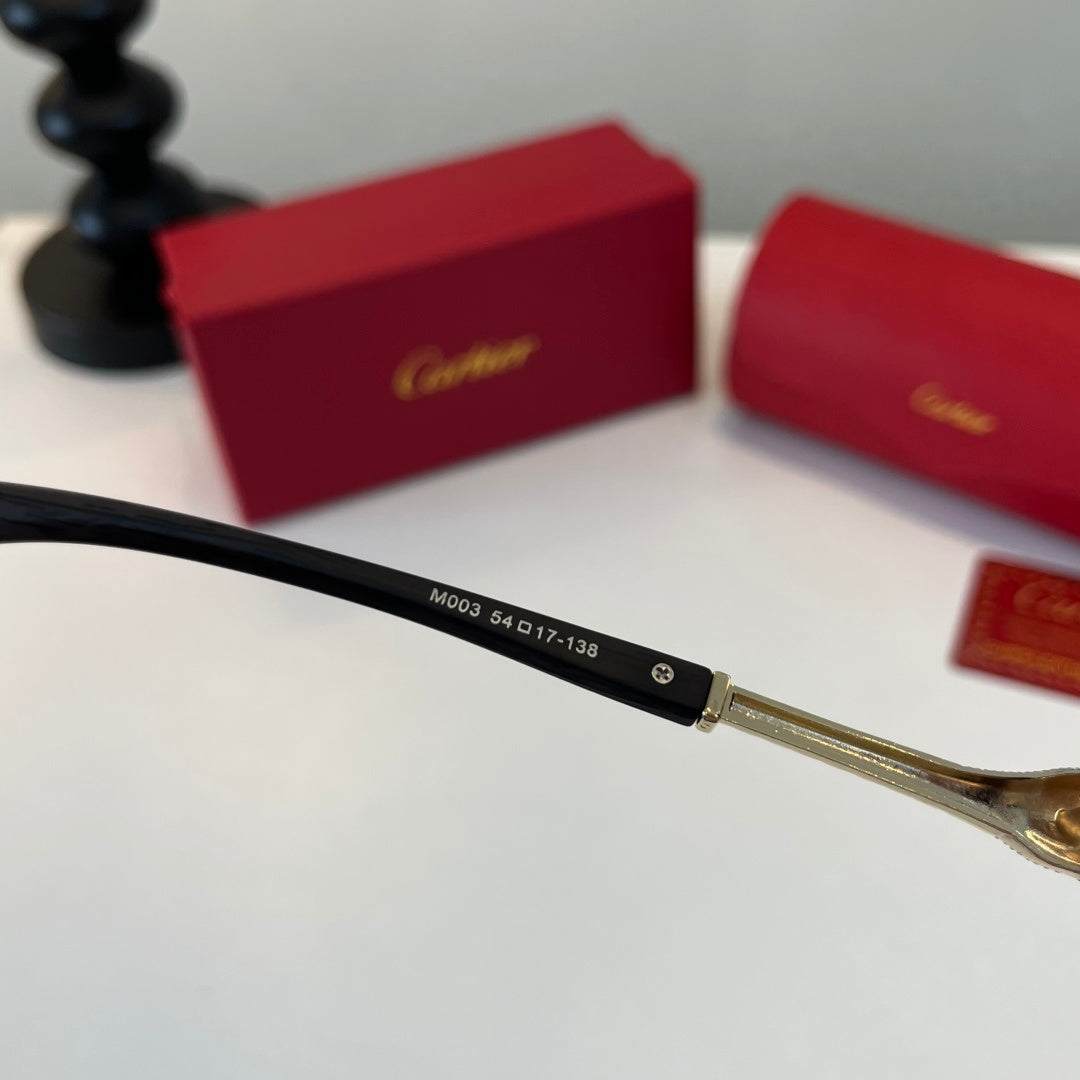 Cartier Lightweight Metal Rimless Red Lens Sunglasses for Men & Women - 358547 - detail image 9