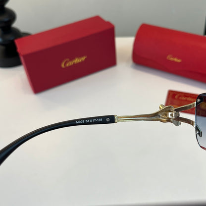 Cartier Lightweight Metal Rimless Silver Lens Sunglasses for Men & Wo - 358548 - detail image 9