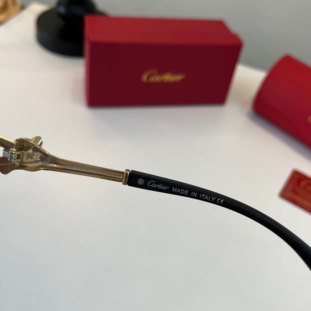 Cartier Lightweight Metal Rimless Silver Lens Sunglasses for Men & Wo - 449542 - detail image 10