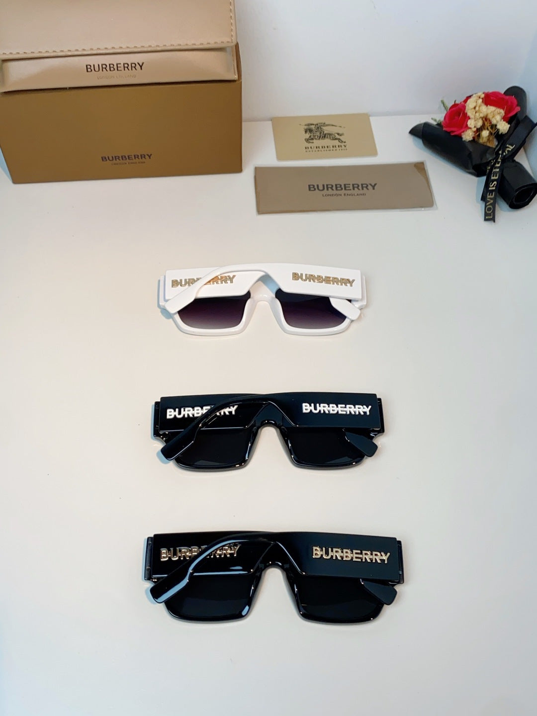 Burberry Square Black Lens Sunglasses for Men & Women - 358622 - detail image 11