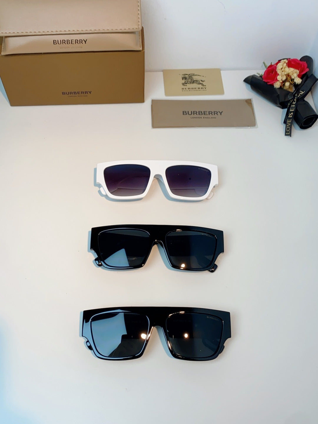 Burberry Square Black Lens Sunglasses for Men & Women - 358622 - detail image 12
