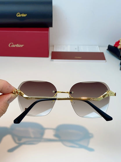 Cartier Photochromic Rimless Red Lens Sunglasses for Men & Women - 372219 - detail image 5